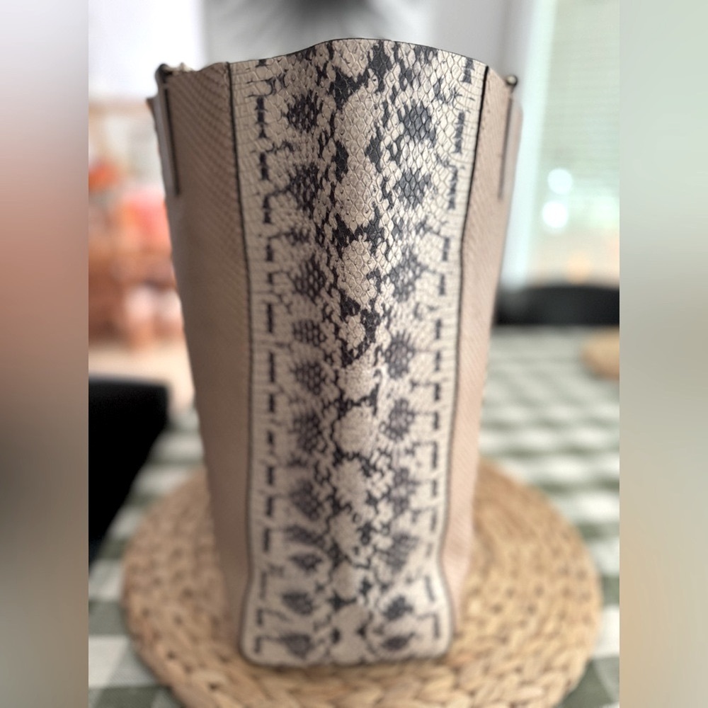 Coach Madison Python Embossed Tote / Blush Pink - image 4